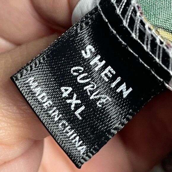 5 for $25🔥Shein Curve Paisley Goldchain Print Batwing Blouse 4XL - Picture 3 of 5